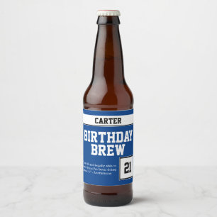 Happy Birthday Brew Bierflaschenetikett