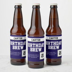Happy Birthday Brew Bierflaschenetikett