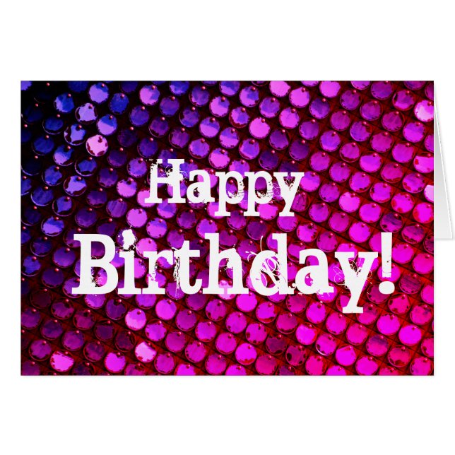 Happy Birthday Bright Greeting (Vorderseite (Horizontal))