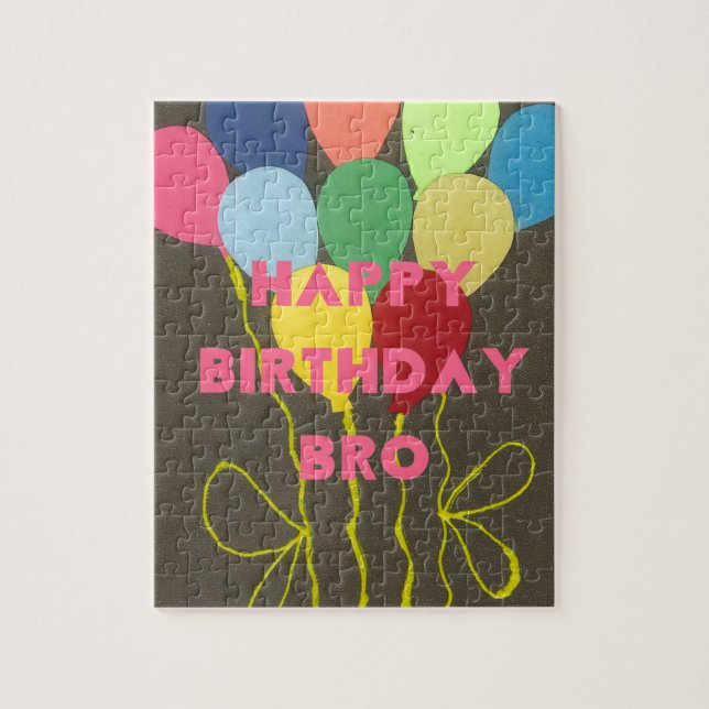 Happy Birthday Bro Art Print (Vertikal)