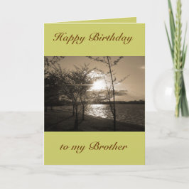 Happy Birthday Brother from Brother/Sister Karte