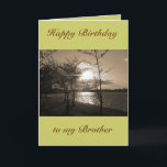 Happy Birthday Brother from Brother/Sister Karte<br><div class="desc">Customizable Happy Birthday Greeting card for a Brother from a brother or sister and Family featuring a photograph from the Tidal Basin in Washington DC. TO CUSTOMIZE this design,  you can click the CUSTOMIZE BUTTON and edit the words</div>