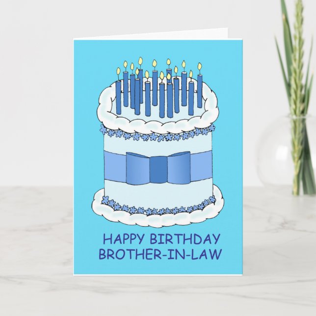 Happy Birthday Brother in Law Karte (Vorderseite)