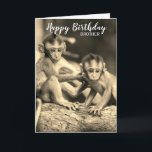 Happy Birthday Brother Niedlichen Affen Geburtstag Karte<br><div class="desc">Happy Birthday Brother Niedlichen Affen Geburtstag</div>