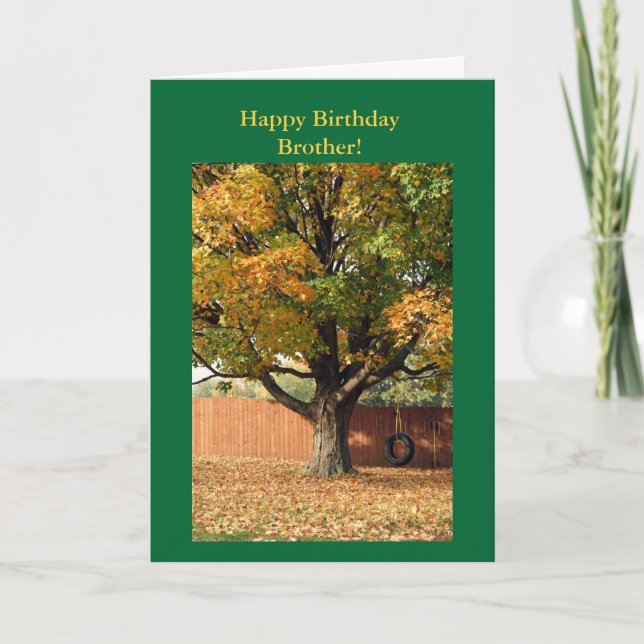 Happy Birthday Brother! Old Schieß Swing. Karte (Vorderseite)