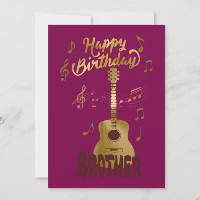 Happy Birthday Brothers Einladung (Vorderseite)