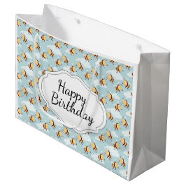 Happy Birthday Bumble Bee Große Geschenktüte