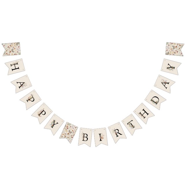 Happy Birthday Bunting Banner (Alle)