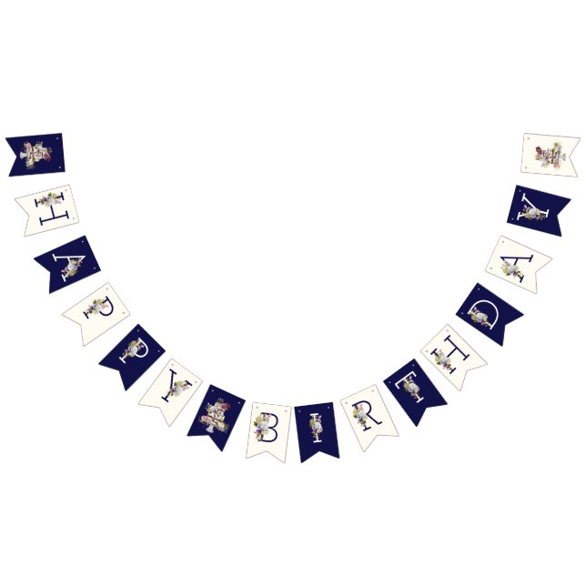Happy Birthday Bunting Party Banner (Alle)