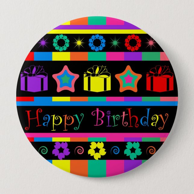 Happy Birthday Button (Vorderseite)