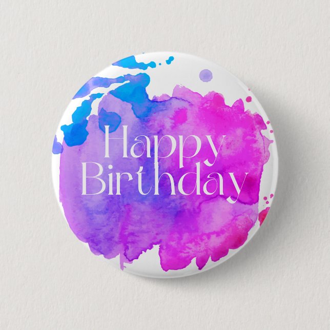 Happy Birthday Button (Vorderseite)