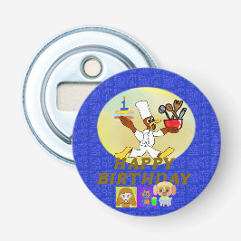 Happy Birthday Button Flasche Opener Flaschenöffner