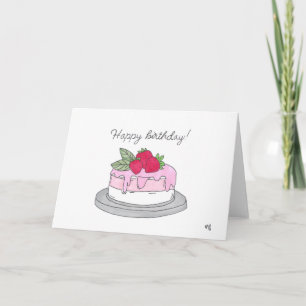 Happy Birthday Cake 5 Card Dankeskarte