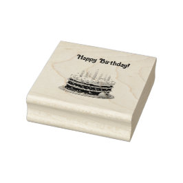 Happy Birthday Cake Bag Geschenk Party Gummistempel