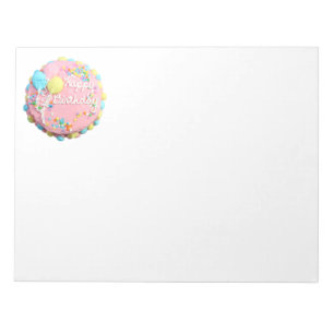 Happy Birthday Cake Notepad Notizblock