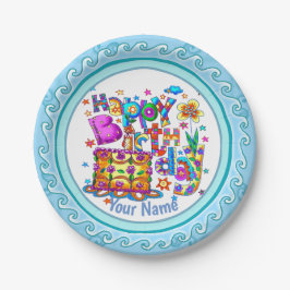 Happy Birthday Cake Papier Platte Pappteller