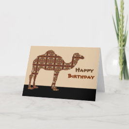 Happy Birthday Camel Karte