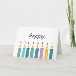 Happy Birthday Candle Karte