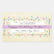 Happy Birthday Candle Making Labels