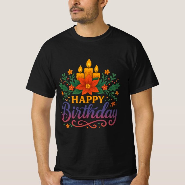 Happy Birthday Candle Men’s Value T-Shirt  Classic (Devant)