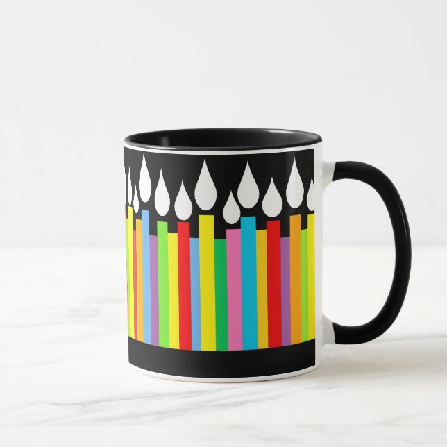 Happy Birthday Candles Tasse (Rechts)