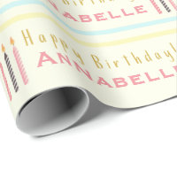 Happy Birthday Candles wiederholen Mädchenname