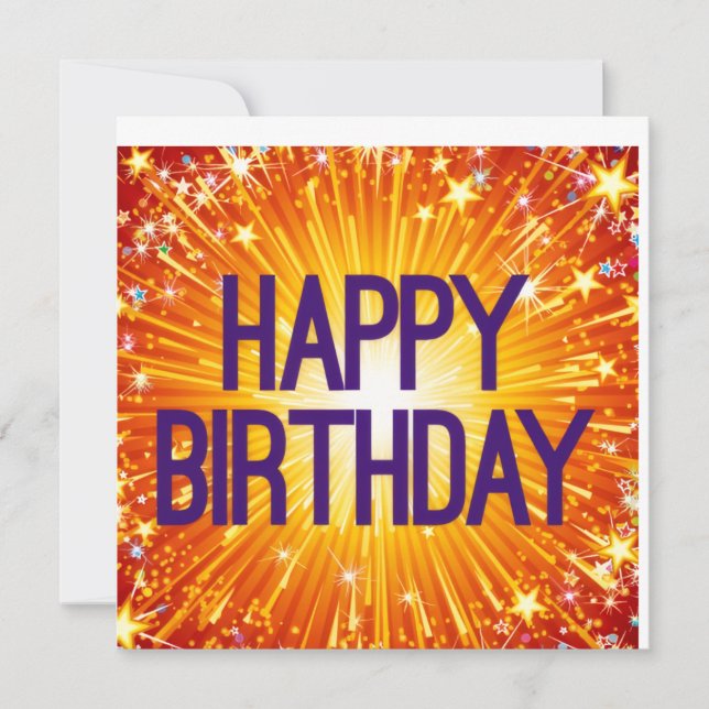 Happy Birthday Card (Vorderseite)