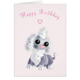 Happy Birthday Card Baby Puppy - Ihr Text