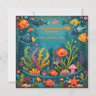 Happy Birthday Card - BD-Karte personalisieren Einladung