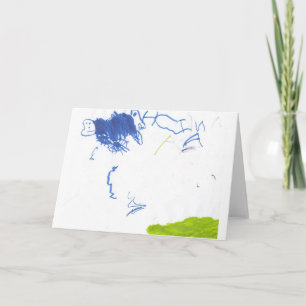 Happy Birthday card by 4 year old Karte