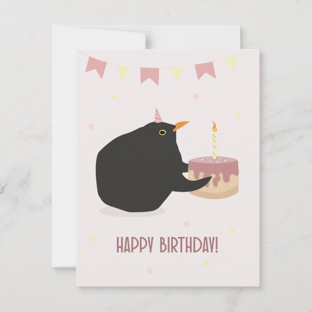 Happy Birthday Card Dankeskarte (Vorderseite)