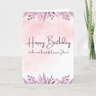 Happy Birthday Card Dankeskarte