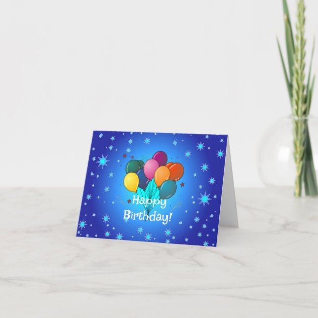 Happy Birthday Card Dankeskarte (Vorderseite)