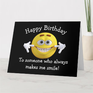 Happy Birthday Card - Du bringst mich zum Lächeln Karte