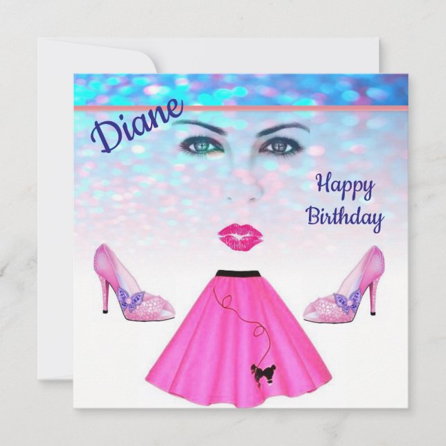 Happy Birthday Card Einladung (Vorderseite)