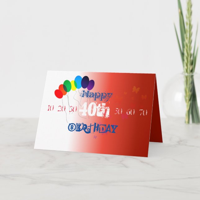 Happy Birthday Card Einladung (Vorderseite)