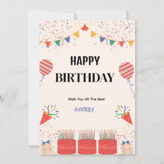 HAPPY BIRTHDAY CARD EINLADUNG