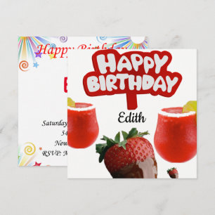 Happy Birthday Card Einladung