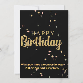 HAPPY BIRTHDAY CARD EINLADUNG