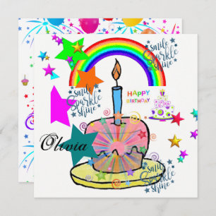 Happy Birthday Card Einladung