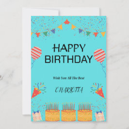 HAPPY BIRTHDAY CARD EINLADUNG