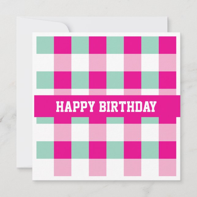 Happy Birthday Card  Einladung (Vorderseite)