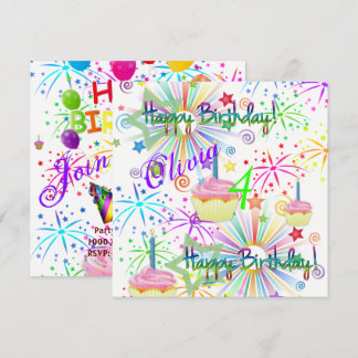 Happy Birthday Card Einladung