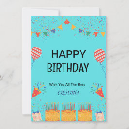 HAPPY BIRTHDAY CARD EINLADUNG