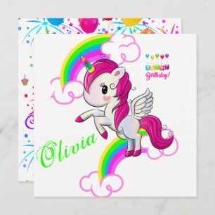 Happy Birthday Card Einladung Pony