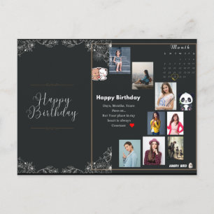 Happy Birthday Card - Einzigartiges und Personalis Postkarte