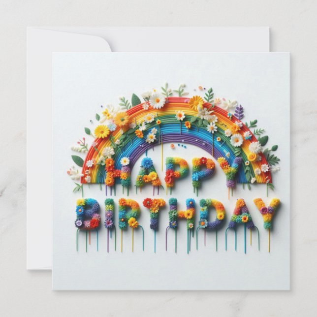 Happy Birthday Card Feiertagskarte (Vorderseite)
