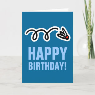 Happy Birthday card for badminton player and fan Karte
