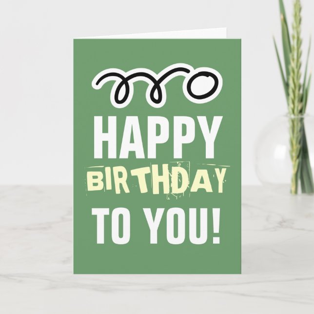 Happy Birthday card for ping pong player and fan Karte (Vorderseite)