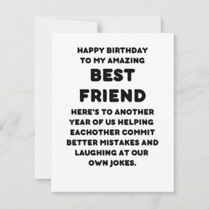 Happy Birthday Card für den besten Freund Feiertagskarte